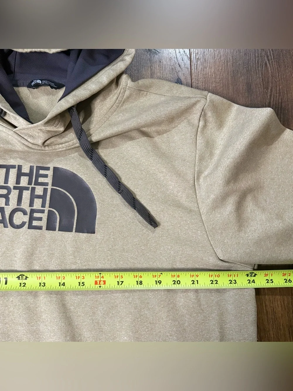 The North Face Men’s XL Pullover Hoodie Beige Tan Half Dome Logo Fleece